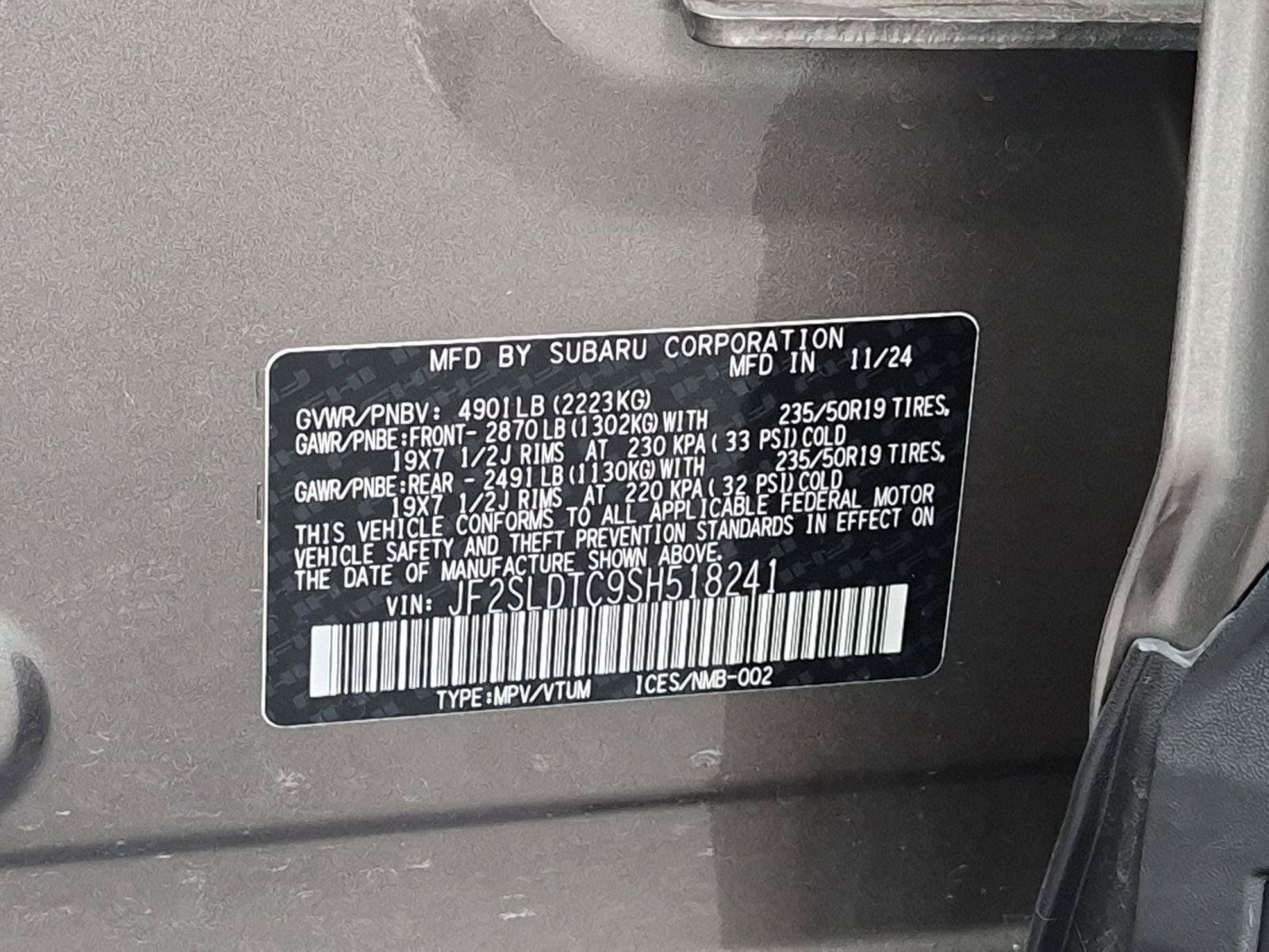 Certified 2025 Subaru Forester Touring AWD/4WD image 34