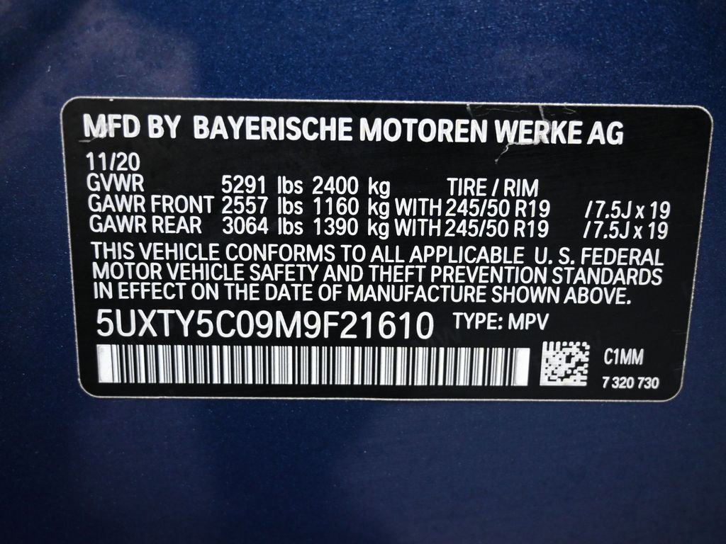 Used 2021 BMW X3 xDrive30i w/ Convenience Package image 45