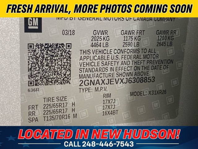 Used 2018 Chevrolet Equinox LT FWD image 14