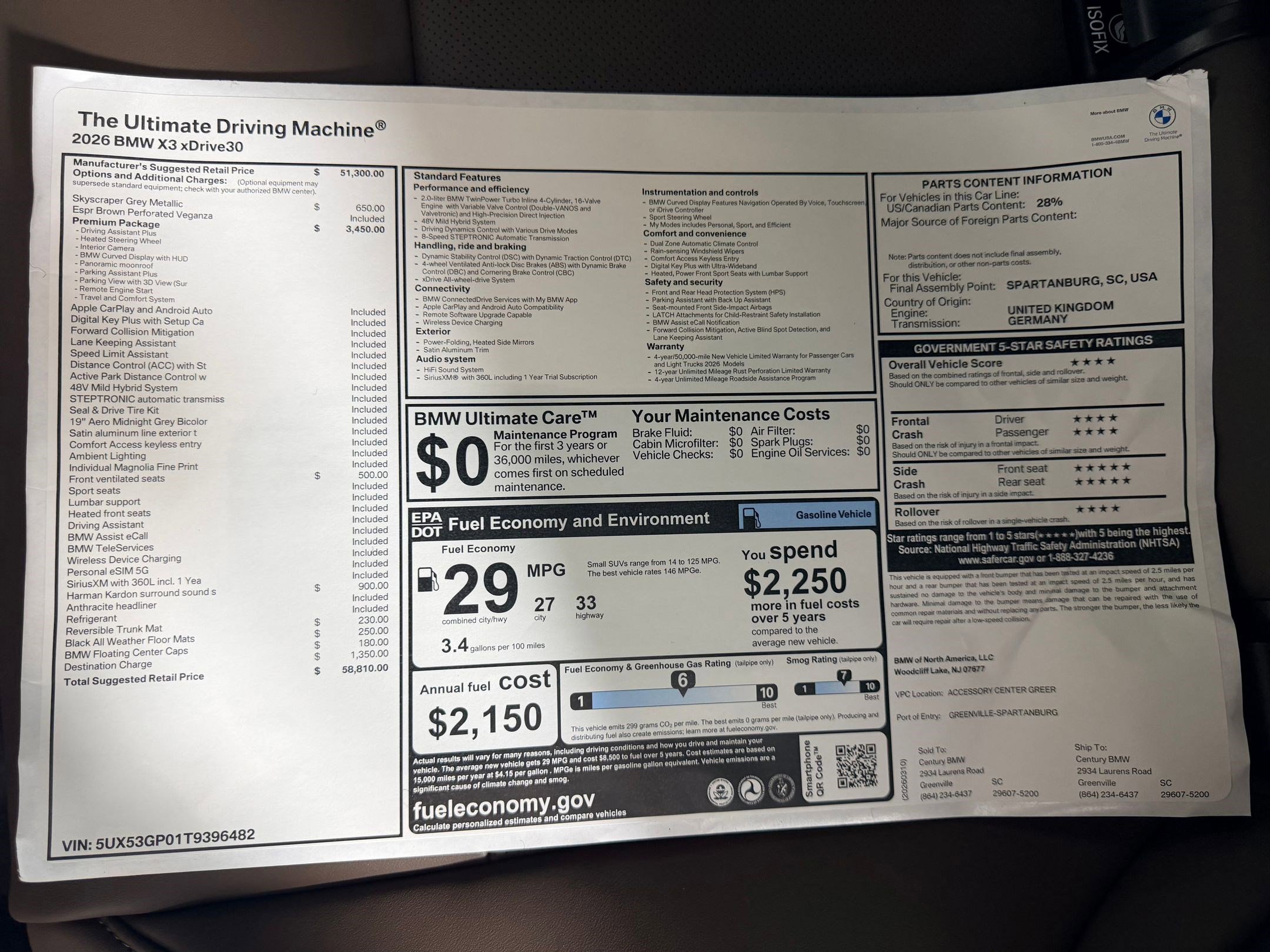 New 2026 BMW X3 xDrive30 AWD/4WD image 19