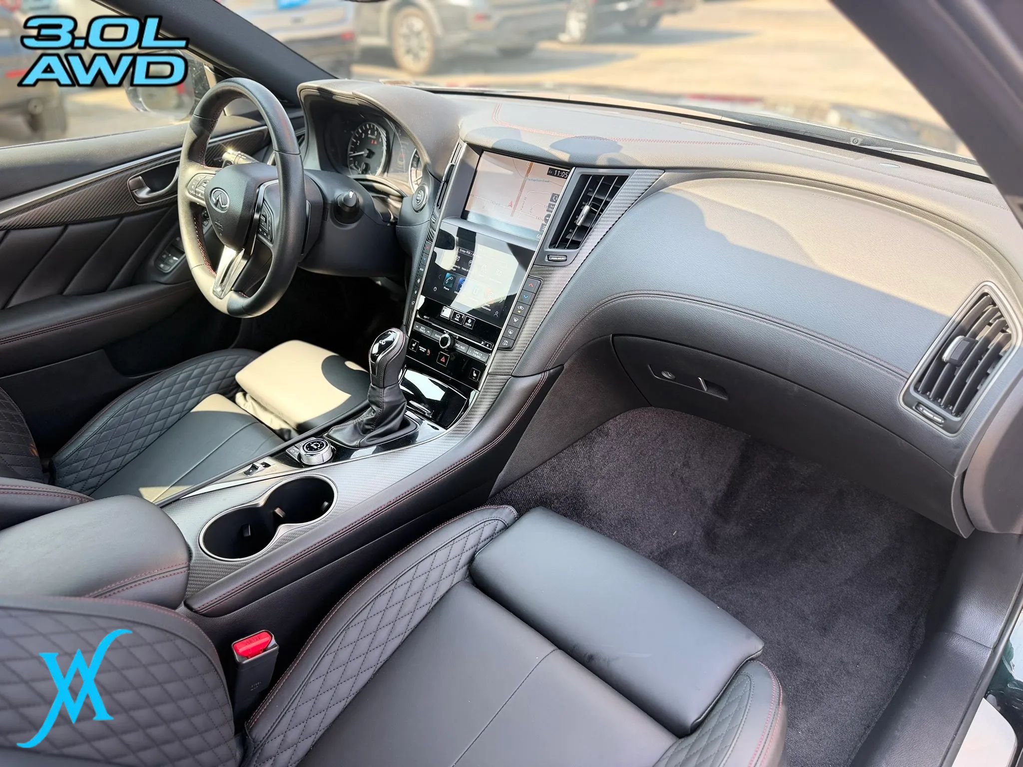 Used 2023 INFINITI Q50 Red Sport 400 w/ Black Opal Edition AWD/4WD image 23