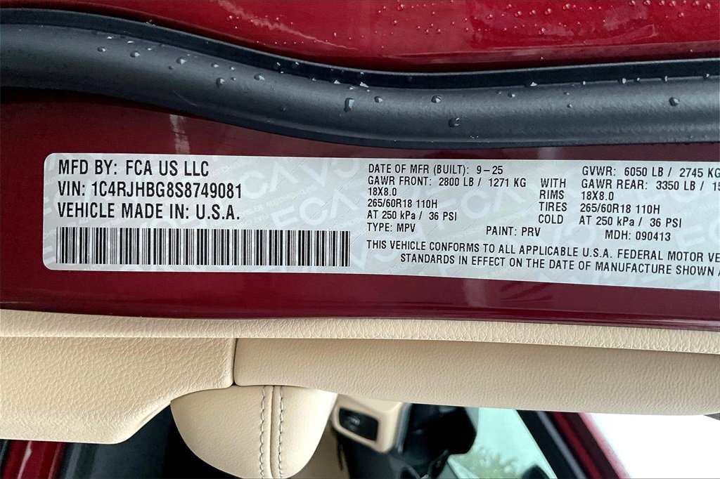 New 2025 Jeep Grand Cherokee Limited image 13