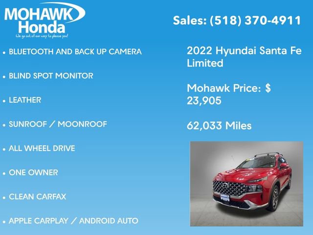Used 2022 Hyundai Santa Fe Limited AWD/4WD image 7
