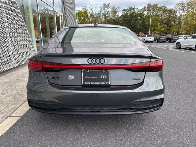 Certified 2023 Audi A7 3.0T Prestige w/ S Line Black Optic Package AWD/4WD image 4