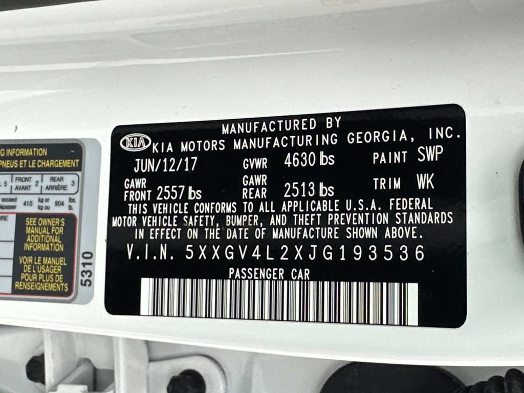 Used 2018 Kia Optima SX w/ Technology Package image 32