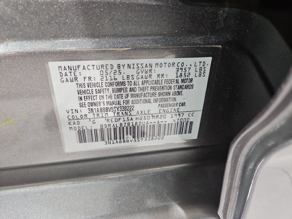 Certified 2025 Nissan Sentra S FWD image 30