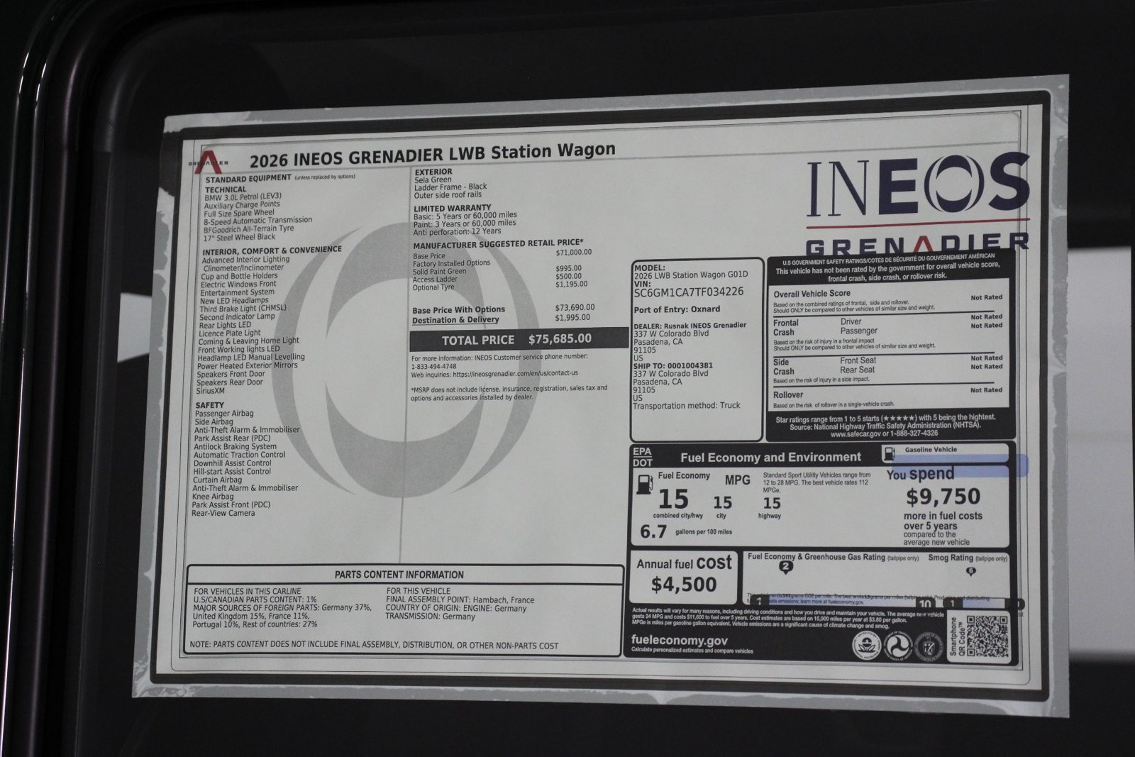 New 2026 INEOS Grenadier Station Wagon AWD/4WD image 22