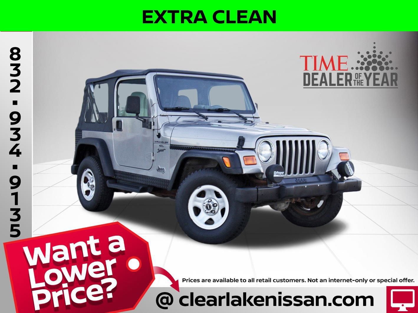 Used 2001 Jeep Wrangler Sport