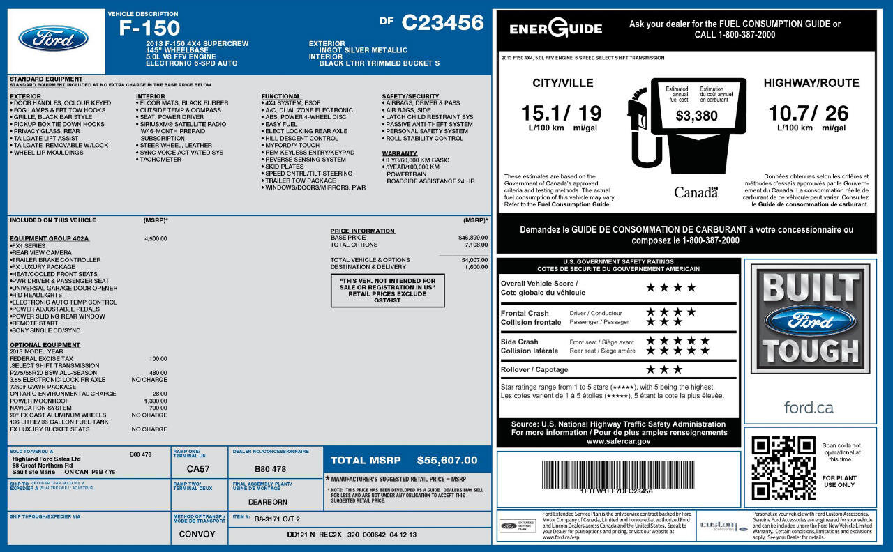 Used 2013 Ford F150 FX4 w/ Luxury Equipment Group image 9