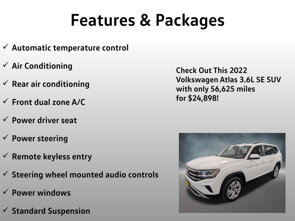 Used 2022 Volkswagen Atlas SE AWD/4WD image 8