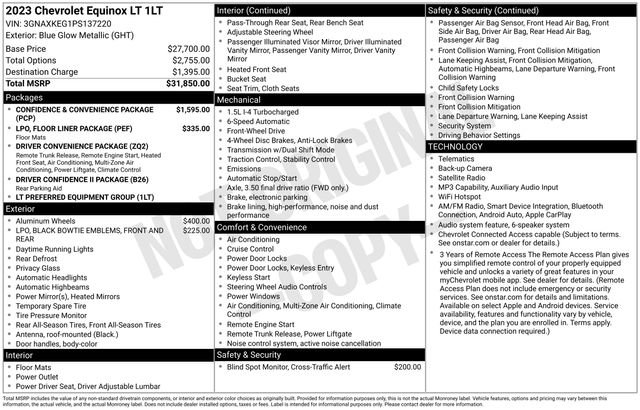Used 2023 Chevrolet Equinox LT FWD image 38