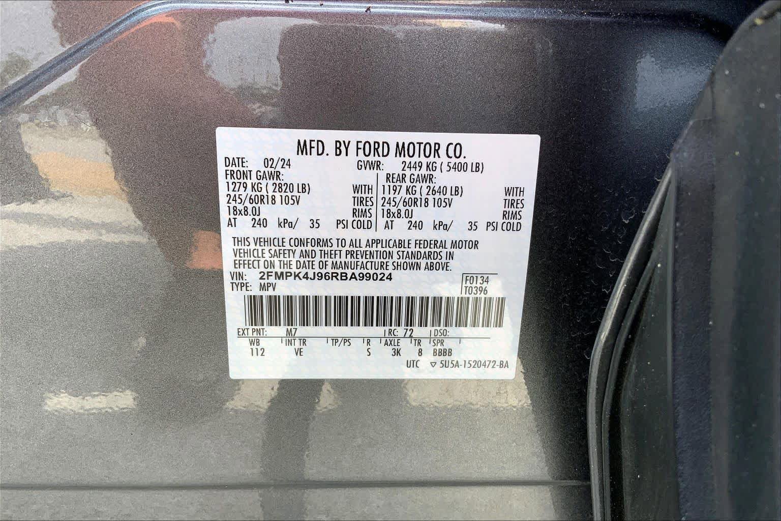Certified 2024 Ford Edge SEL image 31