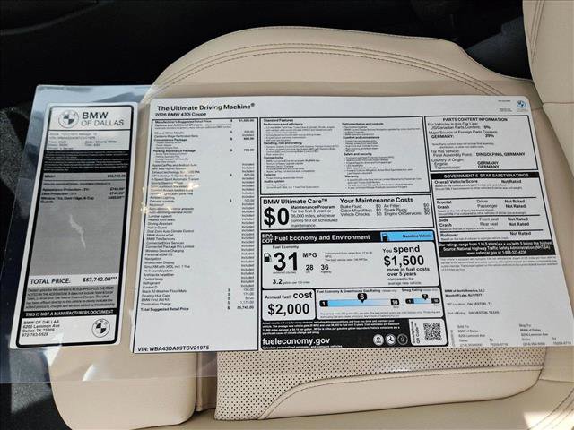 Used 2026 BMW 430i Coupe w/ Parking Assistance Package RWD image 17