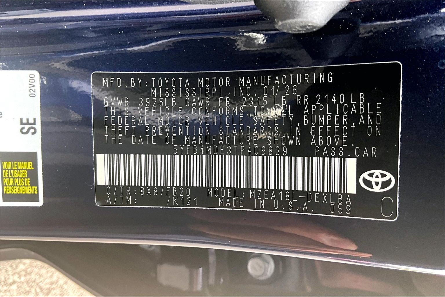 Used 2026 Toyota Corolla LE w/ LE Premium Package FWD image 29