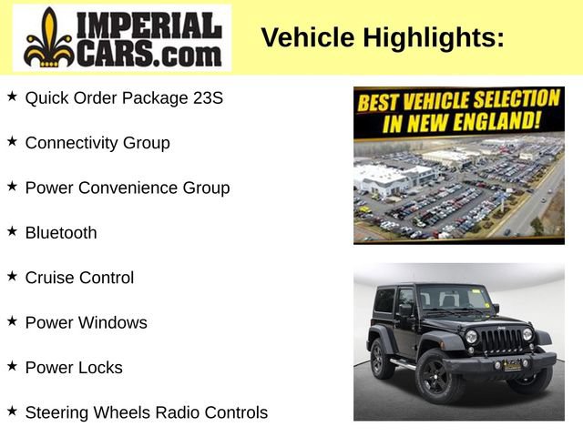 Used 2017 Jeep Wrangler Sport w/ Quick Order Package 23S AWD/4WD image 8