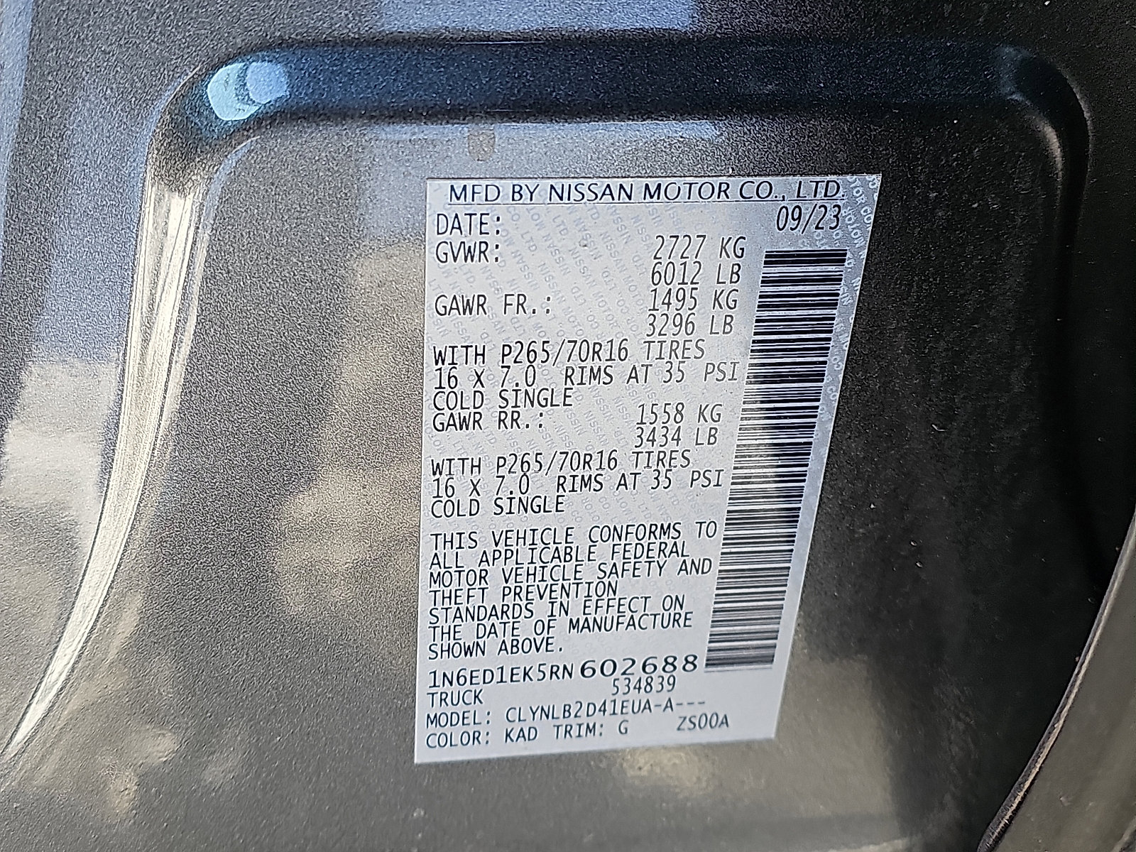 Certified 2024 Nissan Frontier SV w/ Technology Package image 28