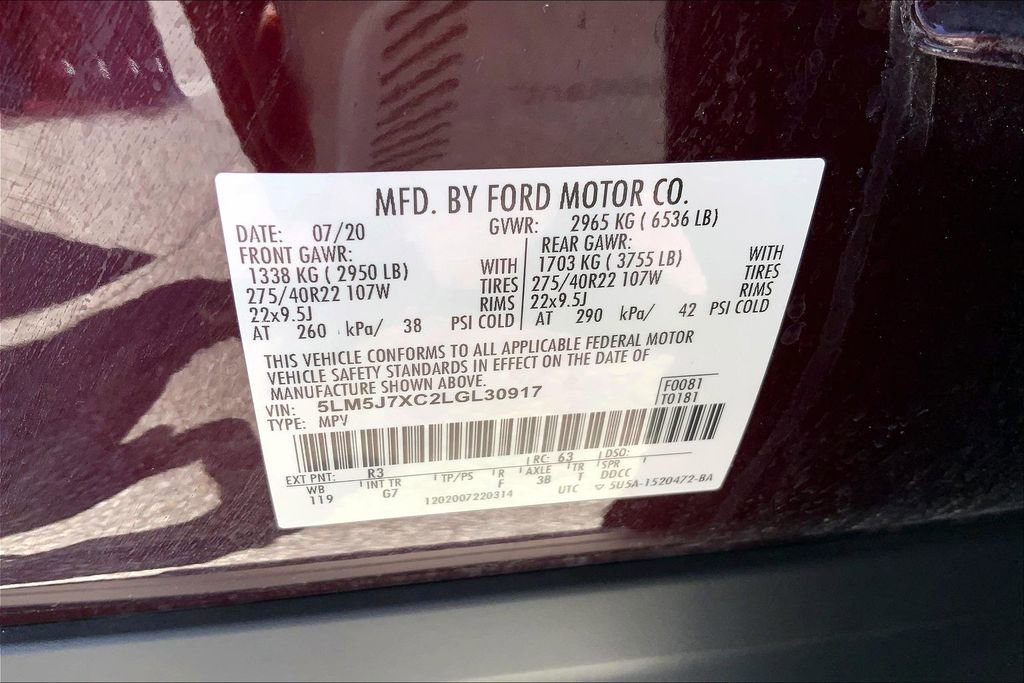 Used 2020 Lincoln Aviator Reserve w/ Equipment Group 202A AWD/4WD image 32