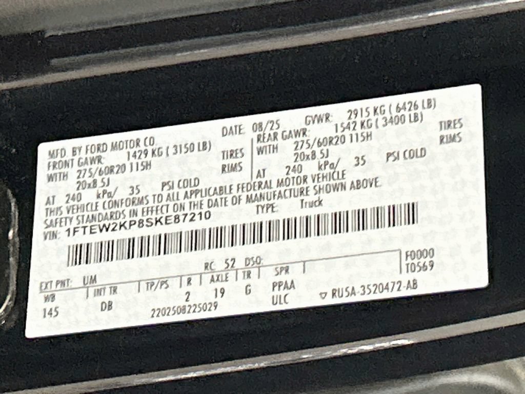 Used 2025 Ford F150 STX w/ Equipment Group 200A RWD image 28
