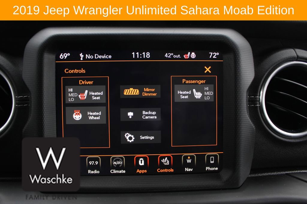 Used 2019 Jeep Wrangler Unlimited Sahara w/ Quick Order Package 24M Moab image 47