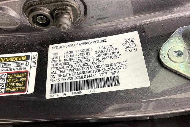Certified 2021 Honda CR-V Touring image 33