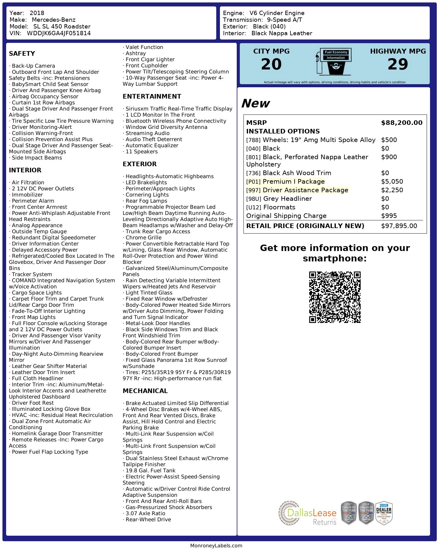 Used 2018 Mercedes-Benz SL 450 image 3