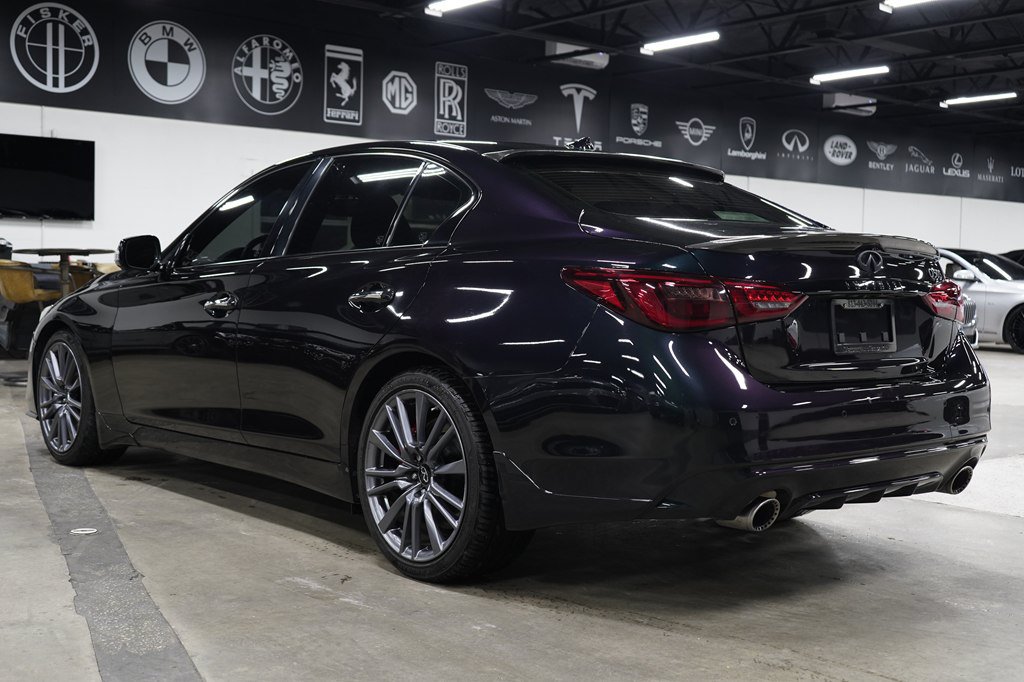 Used 2023 INFINITI Q50 Red Sport 400 w/ Black Opal Edition RWD image 3