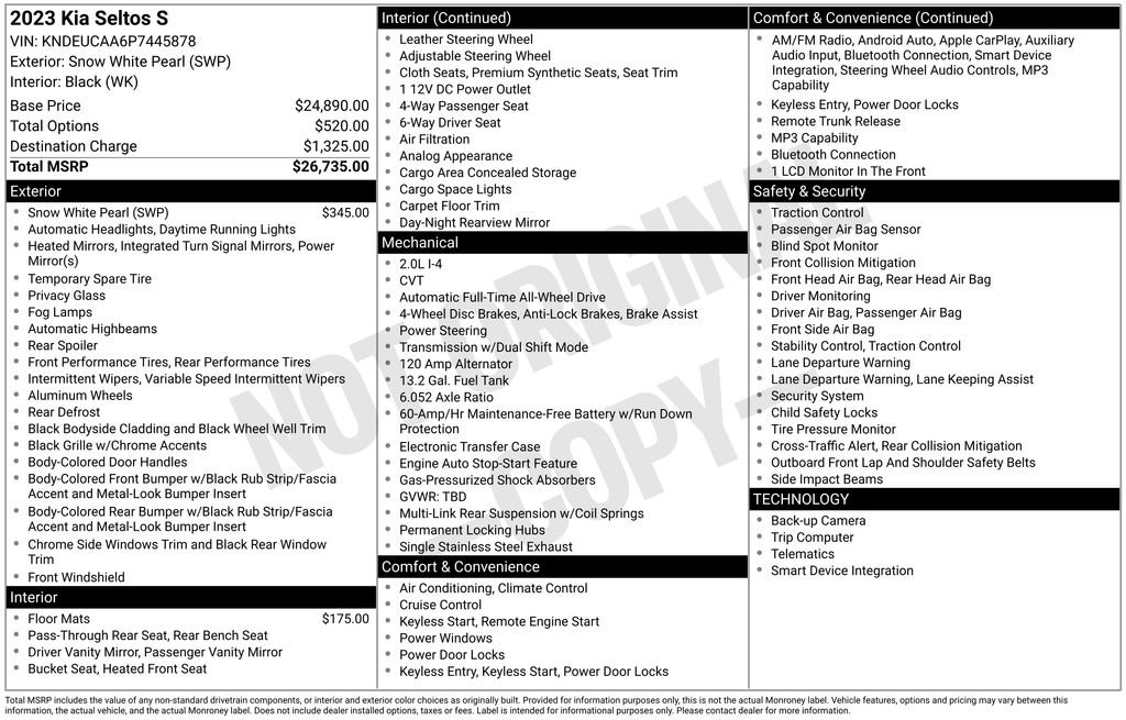 Used 2023 Kia Seltos S image 37