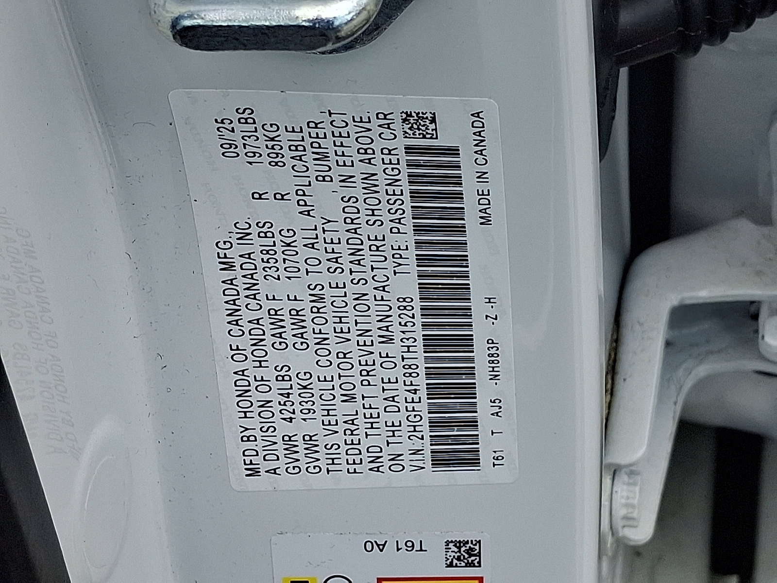 Certified 2026 Honda Civic Sport Touring image 4