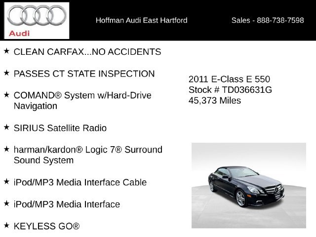 Used 2011 Mercedes-Benz E 550 Cabriolet image 18