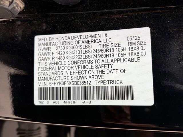 Used 2025 Honda Ridgeline RTL image 33