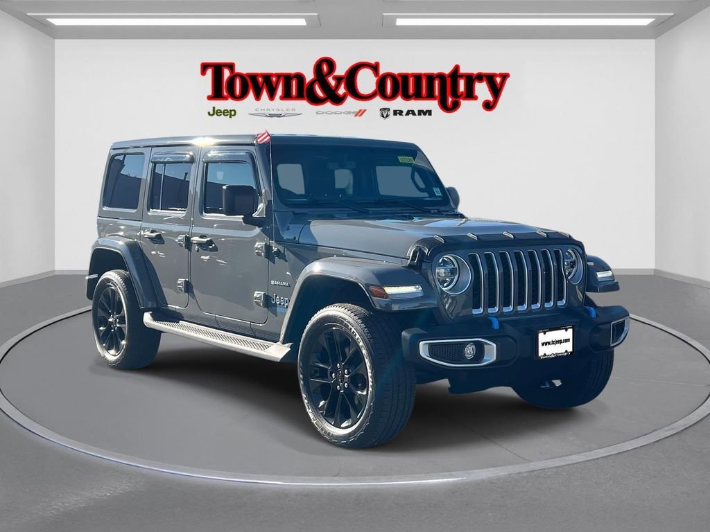 Used 2022 Jeep Wrangler Unlimited Sahara 4xe w/ Cold Weather Group image 1