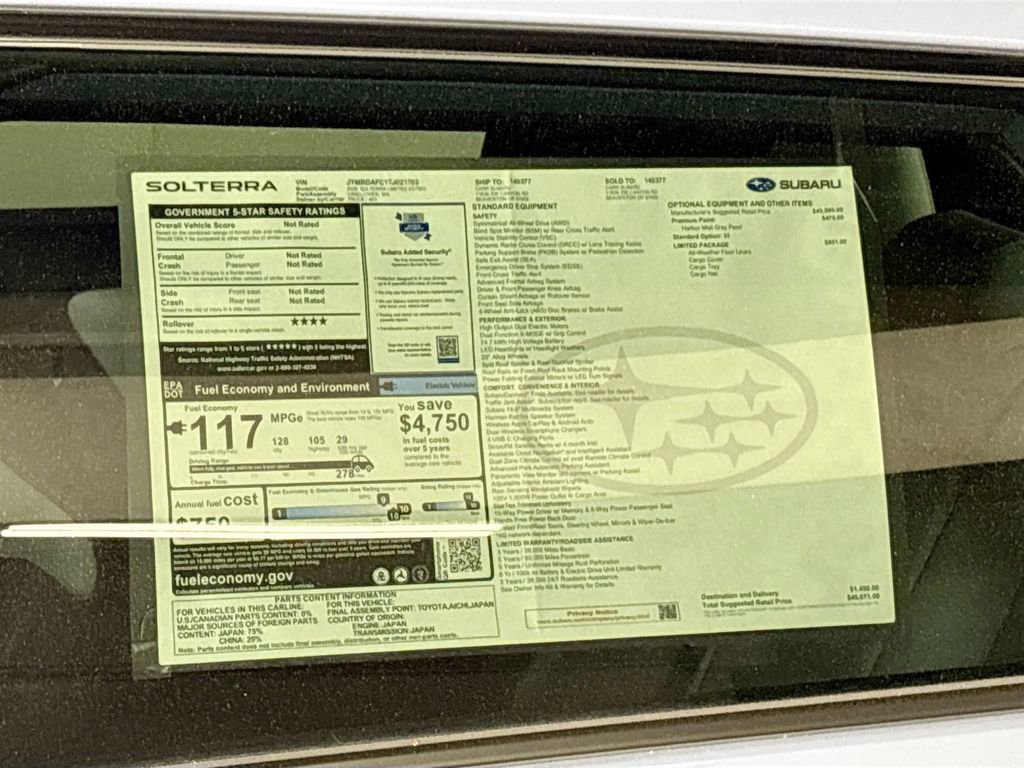 New 2026 Subaru Solterra AWD/4WD image 23