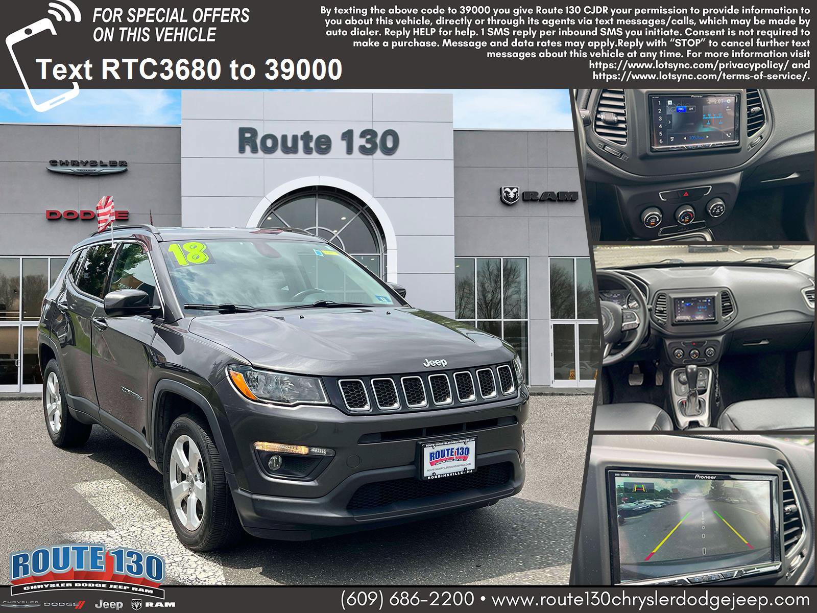 Certified 2018 Jeep Compass Latitude AWD/4WD image 1