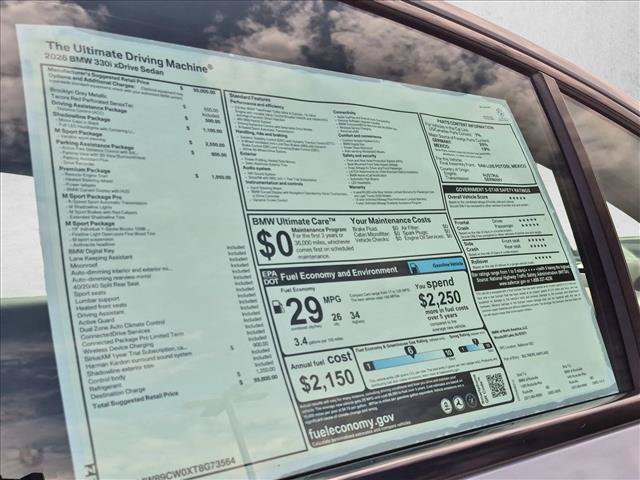 New 2026 BMW 330i xDrive Sedan w/ M Sport Package AWD/4WD image 18