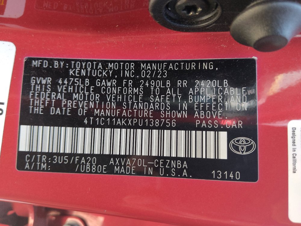 Used 2023 Toyota Camry LE FWD image 33