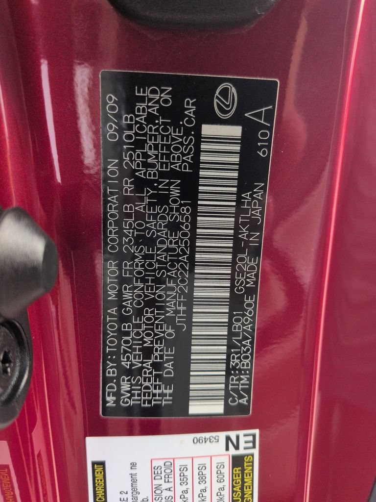 Used 2010 Lexus IS 250C RWD image 28