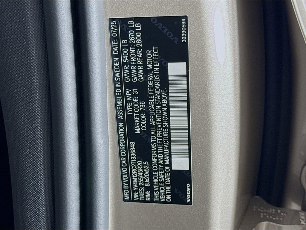 Used 2026 Volvo XC60 B5 Plus w/ Protection Package Premier image 32