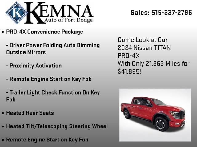 Used 2024 Nissan Titan PRO-4X w/ Pro-4x Convenience Package image 25