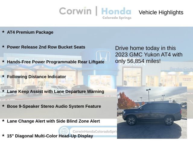 Used 2023 GMC Yukon AT4 w/ AT4 Premium Package image 7