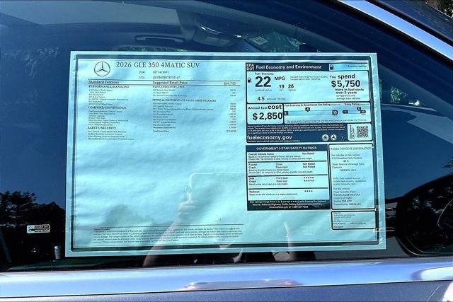 New 2026 Mercedes-Benz GLE 350 4MATIC image 16
