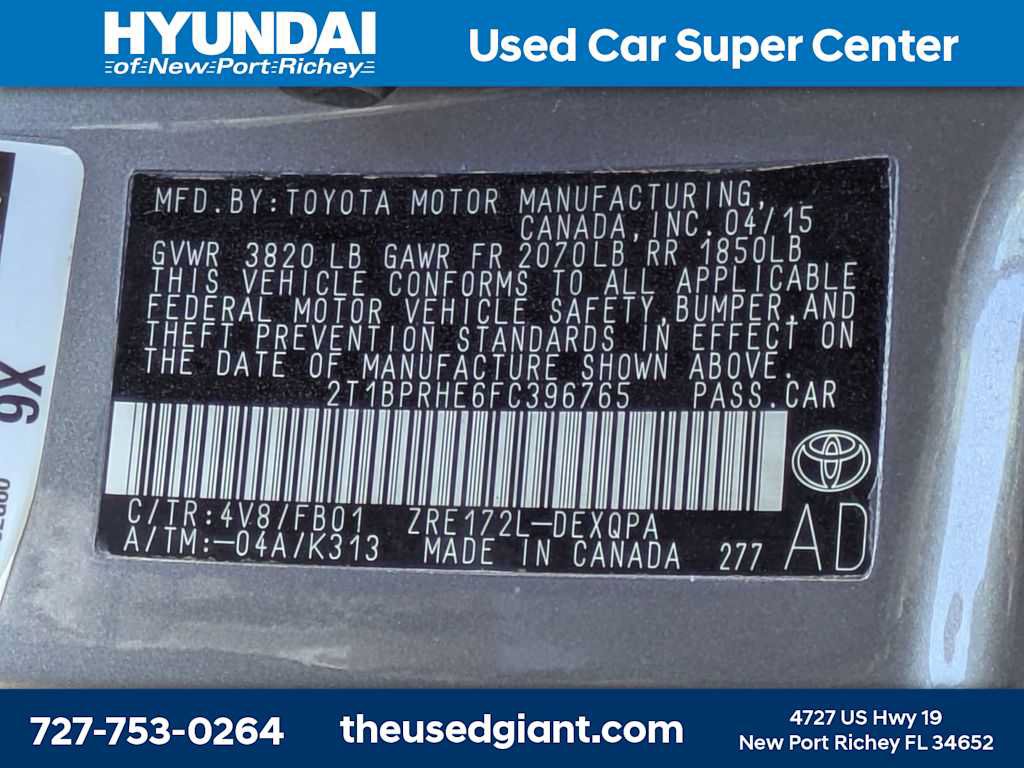 Used 2015 Toyota Corolla LE FWD image 29