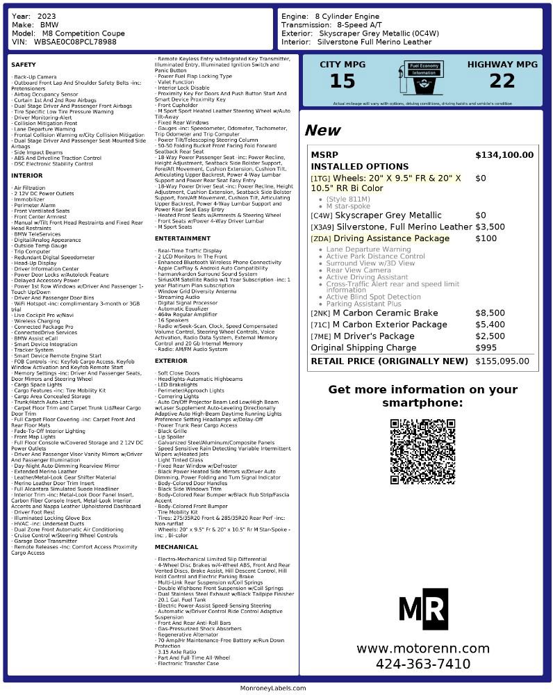 Used 2023 BMW M8 Competition image 4