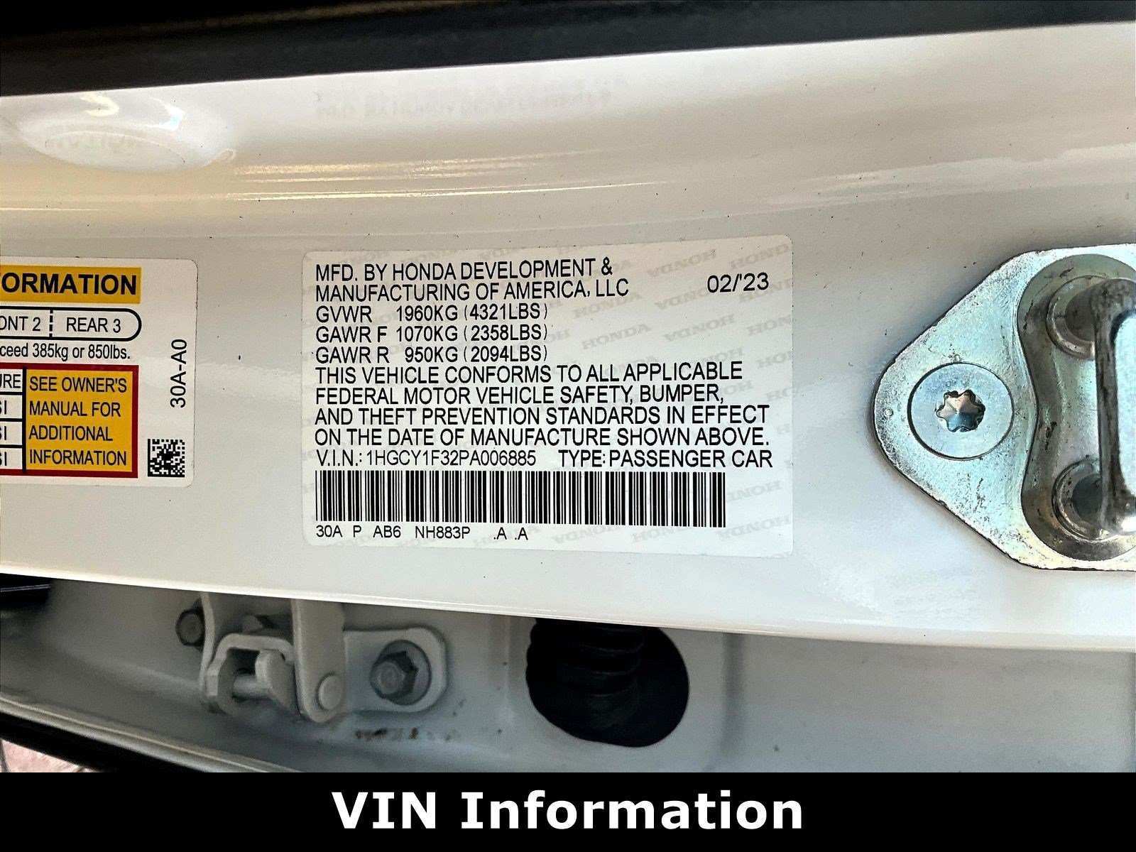 Used 2023 Honda Accord EX image 18