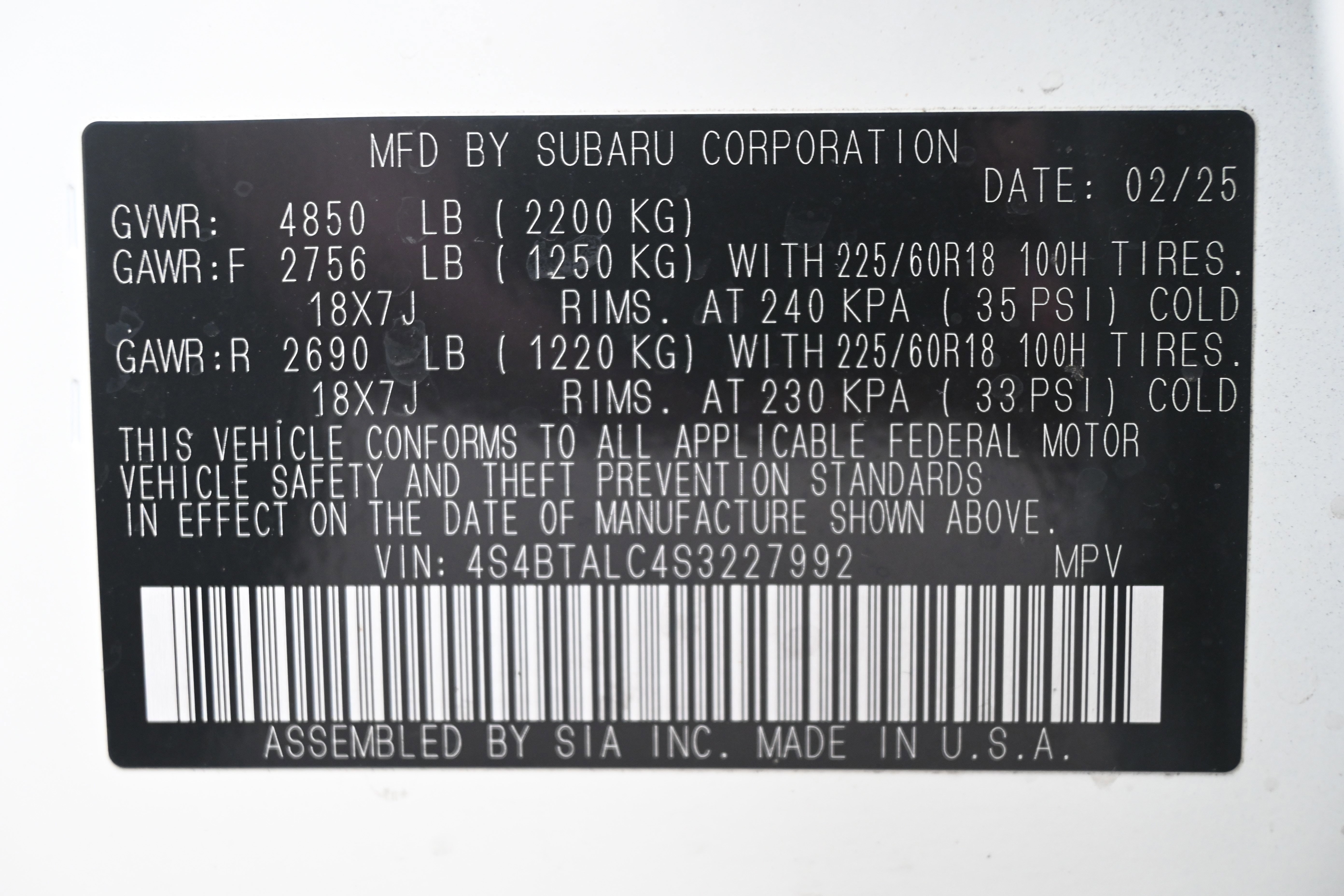 Certified 2025 Subaru Outback Onyx Edition image 36