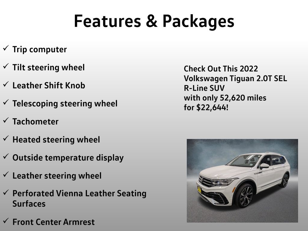 Used 2022 Volkswagen Tiguan SEL R-Line AWD/4WD image 25