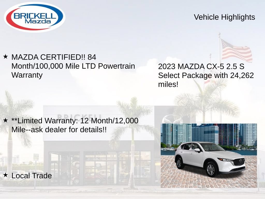Used 2023 MAZDA CX-5 AWD 2.5 S w/ Select Package image 17