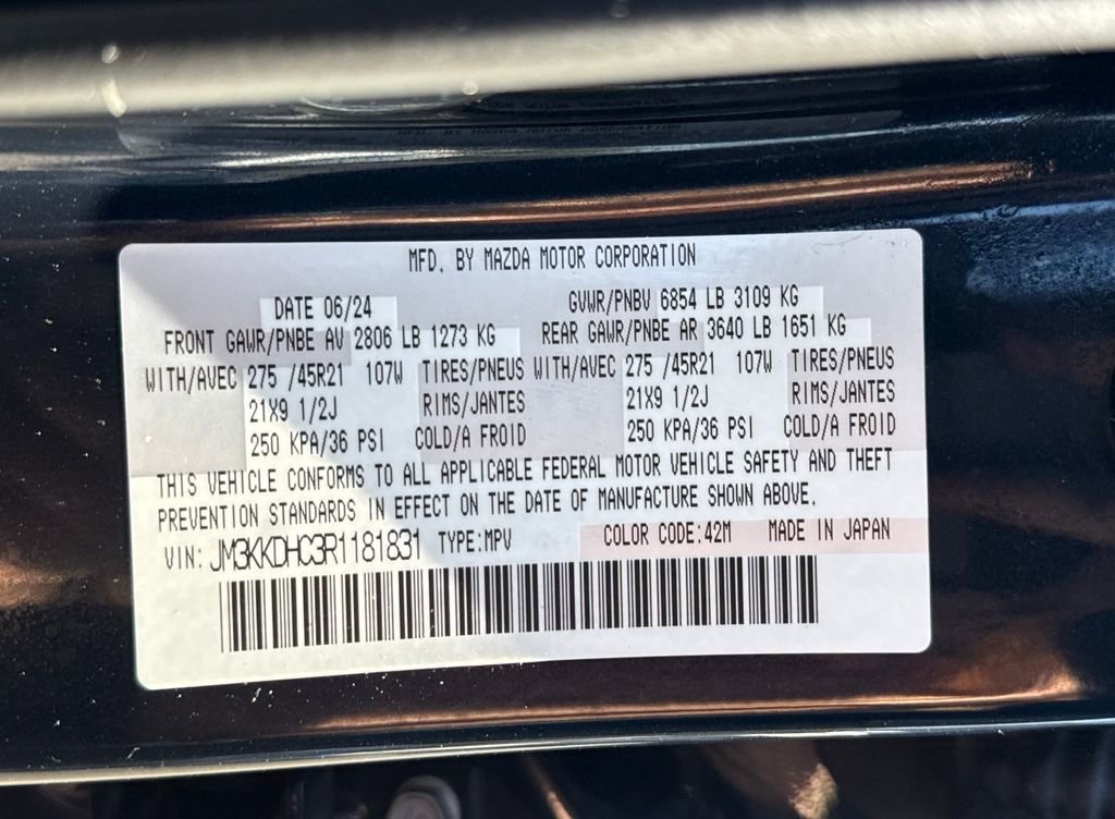 Used 2024 MAZDA CX-90 3.3 Turbo S w/ Premium Package image 30