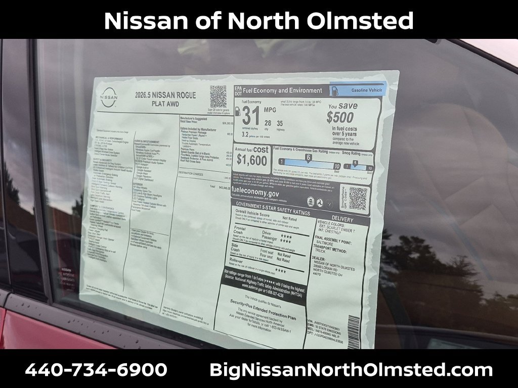 New 2026 Nissan Rogue Platinum w/ Platinum Premium Package AWD/4WD image 21
