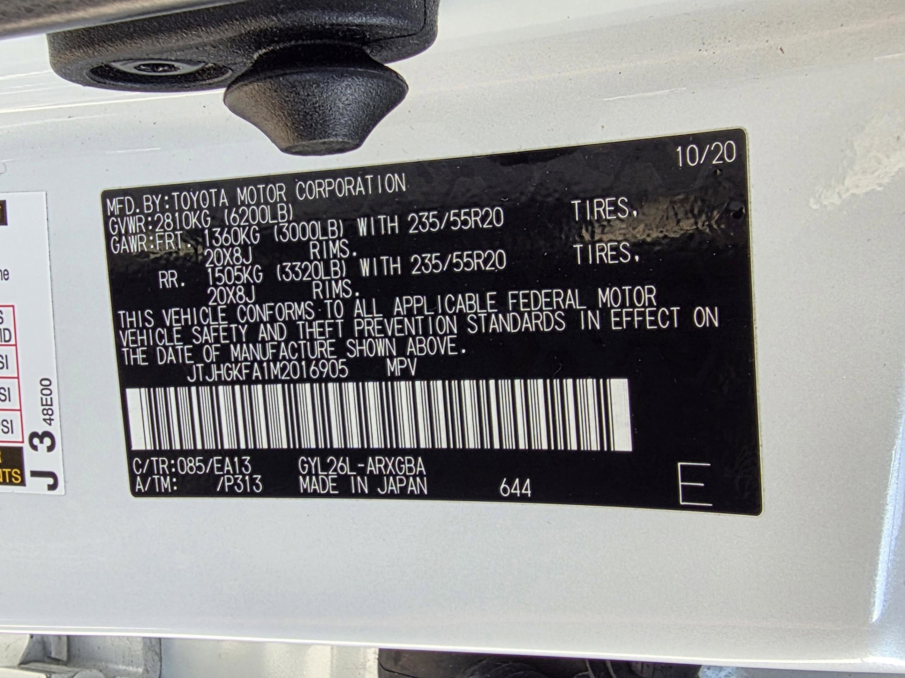 Used 2021 Lexus RX 450hL AWD w/ Premium Package image 27