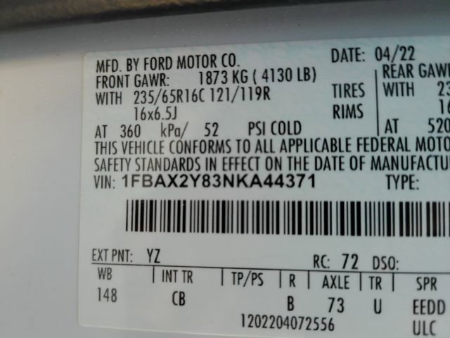 Used 2022 Ford Transit 350 XLT image 43